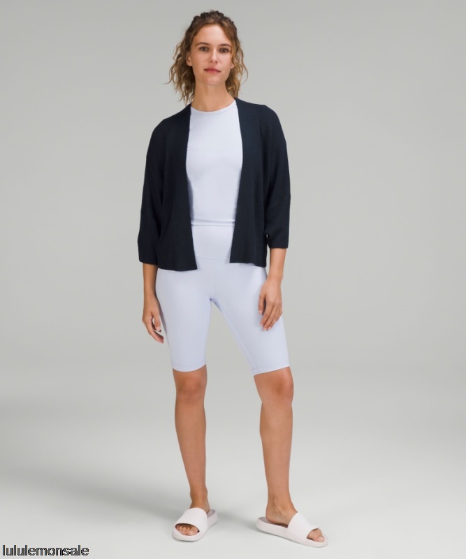 Lululemon Damen DELULU475 | Lululemon Deutschland Melierter True Navy Boxy Cashlu Knit Wrap